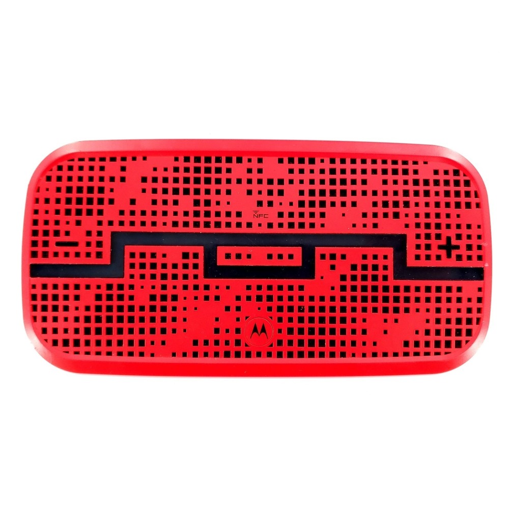 Motorola EQ700 X Sol Republic Deck Bluetooth NFC Wireless Speaker Red Tested